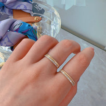 Load image into Gallery viewer, LUOWEND 18K Yellow Gold Fine Jewelry Real Natural Diamond Ring for Women