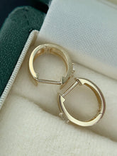 Load image into Gallery viewer, LUOWEND 18K White/Yellow Gold Fine Jewelry Real Natural Diamond Earrings for Women