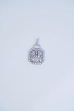 Load image into Gallery viewer, LUOWEND 18K White Gold Real Natural Diamond Pendant Necklace for Women