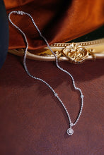 Load image into Gallery viewer, LUOWEND 18K White Gold Real Natural Diamond Necklace for Women