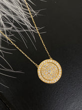 Load image into Gallery viewer, LUOWEND 18k Yellow Gold Natural Diamond Necklace for Women