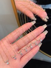 Load image into Gallery viewer, LUOWEND 18K Yellow Gold Natural Diamond Necklace for Women