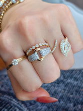 Load image into Gallery viewer, LUOWEND 18K Yellow Gold Fine Jewelry Real Natural Diamond Ring for Women