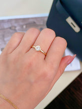 Load image into Gallery viewer, LUOWEND 18K Yellow Gold Fine Jewelry Real Natural Diamond Ring for Women