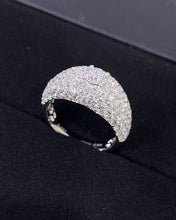 Load image into Gallery viewer, LUOWEND 18K White Gold Fine Jewelry Real Natural Diamond Ring for Women