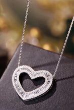 Load image into Gallery viewer, LUOWEND 18K White Gold Fine Jewelry Real Natural Diamond Pendant Necklace for Women