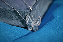 Load image into Gallery viewer, LUOWEND 18K White Gold Fine Jewelry Real Natural Diamond Necklace for Women