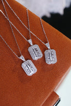 Load image into Gallery viewer, LUOWEND 18K White Gold Fine Jewelry Real Natural Diamond Pendant Necklace for Women