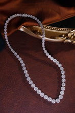 Load image into Gallery viewer, LUOWEND 18K White Gold Fine Jewelry Real Natural Diamond Necklace for Women