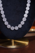 Load image into Gallery viewer, LUOWEND 18K White Gold Fine Jewelry Real Natural Diamond Necklace for Women