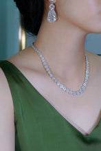 Load image into Gallery viewer, LUOWEND 18K White Gold Fine Jewelry Real Natural Diamond Necklace for Women