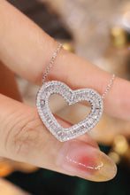 Load image into Gallery viewer, LUOWEND 18K White Gold Real Natural Diamond Pendant Necklace for Women