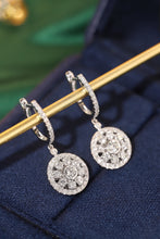 Load image into Gallery viewer, LUOWEND 18K White Gold Real Natural Diamond Earrings for Women