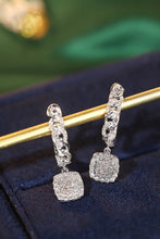 Load image into Gallery viewer, LUOWEND 18K White Gold Real Natural Diamond Hoop Earrings for Women