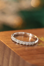 Load image into Gallery viewer, LUOWEND 18K White Gold Natural Diamond Ring for Women