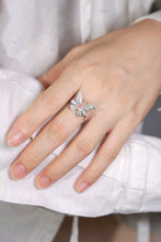 Load image into Gallery viewer, LUOWEND 18K White Gold Ring Natural Pink Diamond Ring for Women