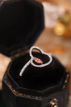 Load image into Gallery viewer, LUOWEND 18K White Gold Real Natural Pink Diamond Ring for Women