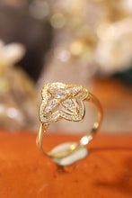 Load image into Gallery viewer, LUOWEND 18K White or Yellow Gold Real Natural Diamond Ring for Women