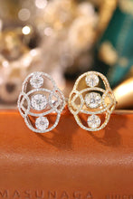 Load image into Gallery viewer, LUOWEND 18K White or Yellow Gold Real Natural Diamond Ring for Women