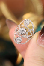 Load image into Gallery viewer, LUOWEND 18K White or Yellow Gold Real Natural Diamond Ring for Women