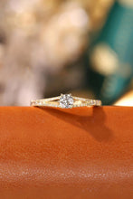 Load image into Gallery viewer, LUOWEND 18K Yellow Gold Real Natural Diamond Ring for Women