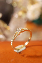 Load image into Gallery viewer, LUOWEND 18K Yellow Gold Real Natural Diamond Ring for Women