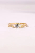 Load image into Gallery viewer, LUOWEND 18K Yellow Gold Real Natural Diamond Ring for Women