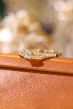 Load image into Gallery viewer, LUOWEND 18K Yellow Gold Real Natural Diamond Ring for Women