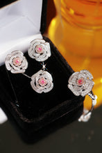 Load image into Gallery viewer, LUOWEND 18K White Gold Natural Pink Diamond Necklace for Women