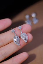 Load image into Gallery viewer, LUOWEND 18K White Gold Real Natural Diamond Stud Earrings for Women
