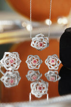 Load image into Gallery viewer, LUOWEND 18K White Gold Natural Pink Diamond Ring for Women