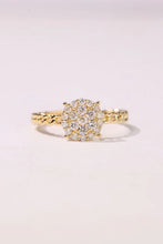 Load image into Gallery viewer, LUOWEND 18K Yellow Gold Real Natural Diamond Ring for Women