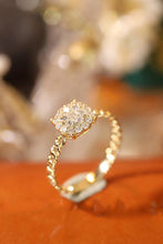 Load image into Gallery viewer, LUOWEND 18K Yellow Gold Real Natural Diamond Ring for Women