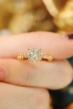 Load image into Gallery viewer, LUOWEND 18K Yellow Gold Real Natural Diamond Ring for Women
