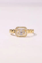 Load image into Gallery viewer, LUOWEND 18K Yellow Gold Real Natural Diamond Ring for Women