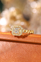 Load image into Gallery viewer, LUOWEND 18K Yellow Gold Real Natural Diamond Ring for Women