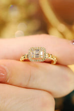 Load image into Gallery viewer, LUOWEND 18K Yellow Gold Real Natural Diamond Ring for Women
