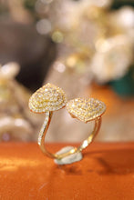 Load image into Gallery viewer, LUOWEND 18K Yellow Gold Real Natural Diamond Ring for Women