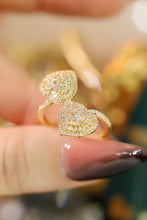 Load image into Gallery viewer, LUOWEND 18K Yellow Gold Real Natural Diamond Ring for Women