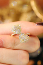 Load image into Gallery viewer, LUOWEND 18K Yellow Gold Real Natural Diamond Ring for Women