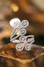 Load image into Gallery viewer, LUOWEND 18K White Gold Real Natural Diamond Ring for Women