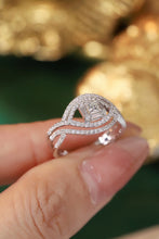 Load image into Gallery viewer, LUOWEND 18K White Gold Real Natural Diamond Ring for Women