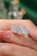 Load image into Gallery viewer, LUOWEND 18K White Gold Real Natural Diamond Ring for Women