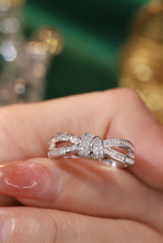 Load image into Gallery viewer, LUOWEND 18K White Gold Real Natural Diamond Ring for Women