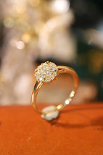 Load image into Gallery viewer, LUOWEND 18K White or Yellow Gold Real Natural Diamond Ring for Women