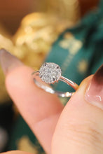 Load image into Gallery viewer, LUOWEND 18K White or Yellow Gold Real Natural Diamond Ring for Women