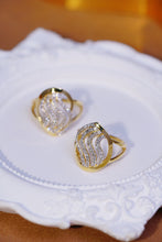 Load image into Gallery viewer, LUOWEND 18K Yellow Gold Real Natural Diamond Ring for Women