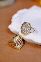 Load image into Gallery viewer, LUOWEND 18K Yellow Gold Real Natural Diamond Ring for Women