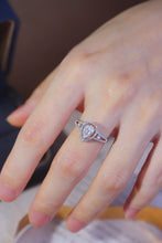 Load image into Gallery viewer, LUOWEND 18K White Gold Real Natural Diamond Ring for Women