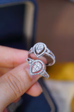 Load image into Gallery viewer, LUOWEND 18K White Gold Real Natural Diamond Ring for Women